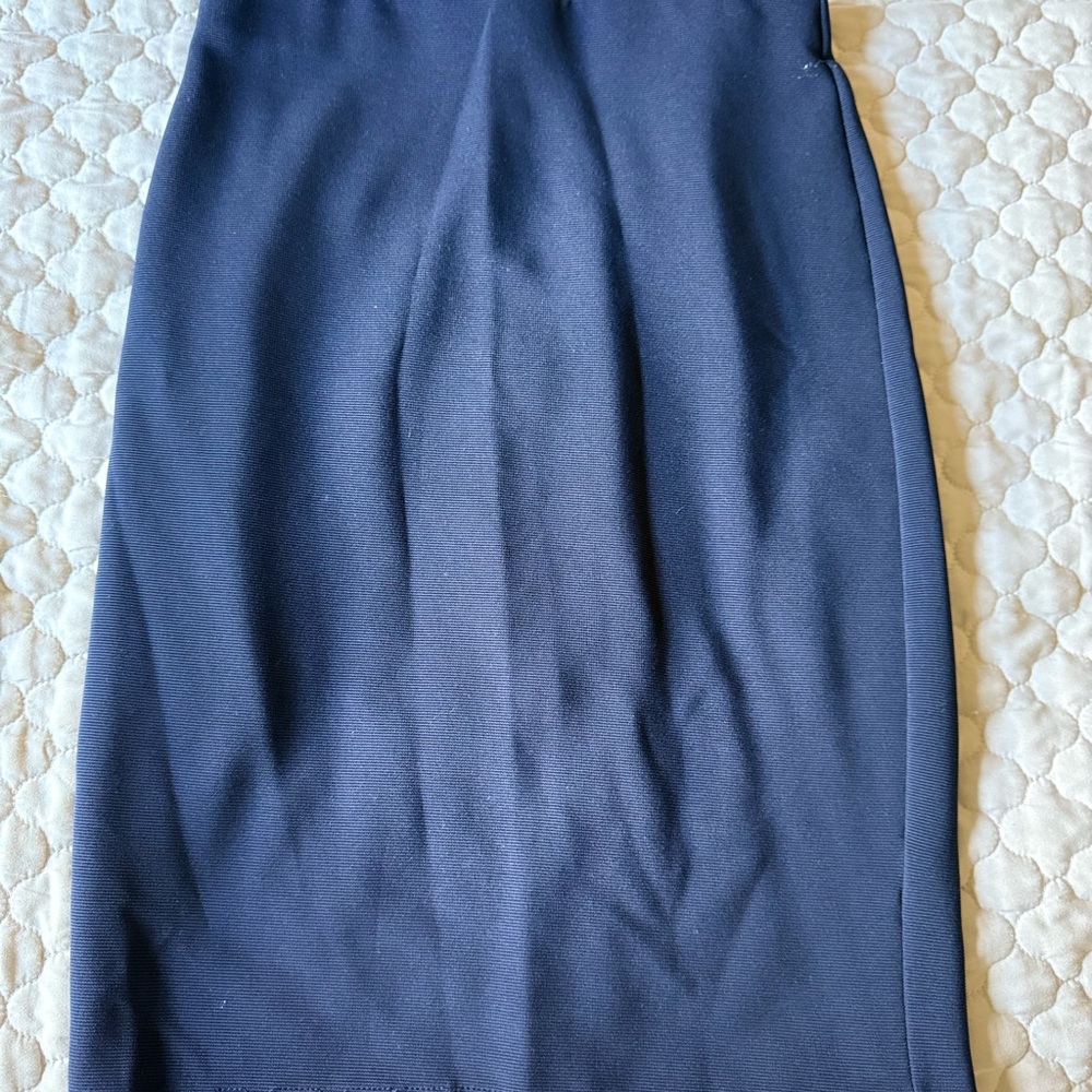 Elegant Navy Blue Pencil Skirt